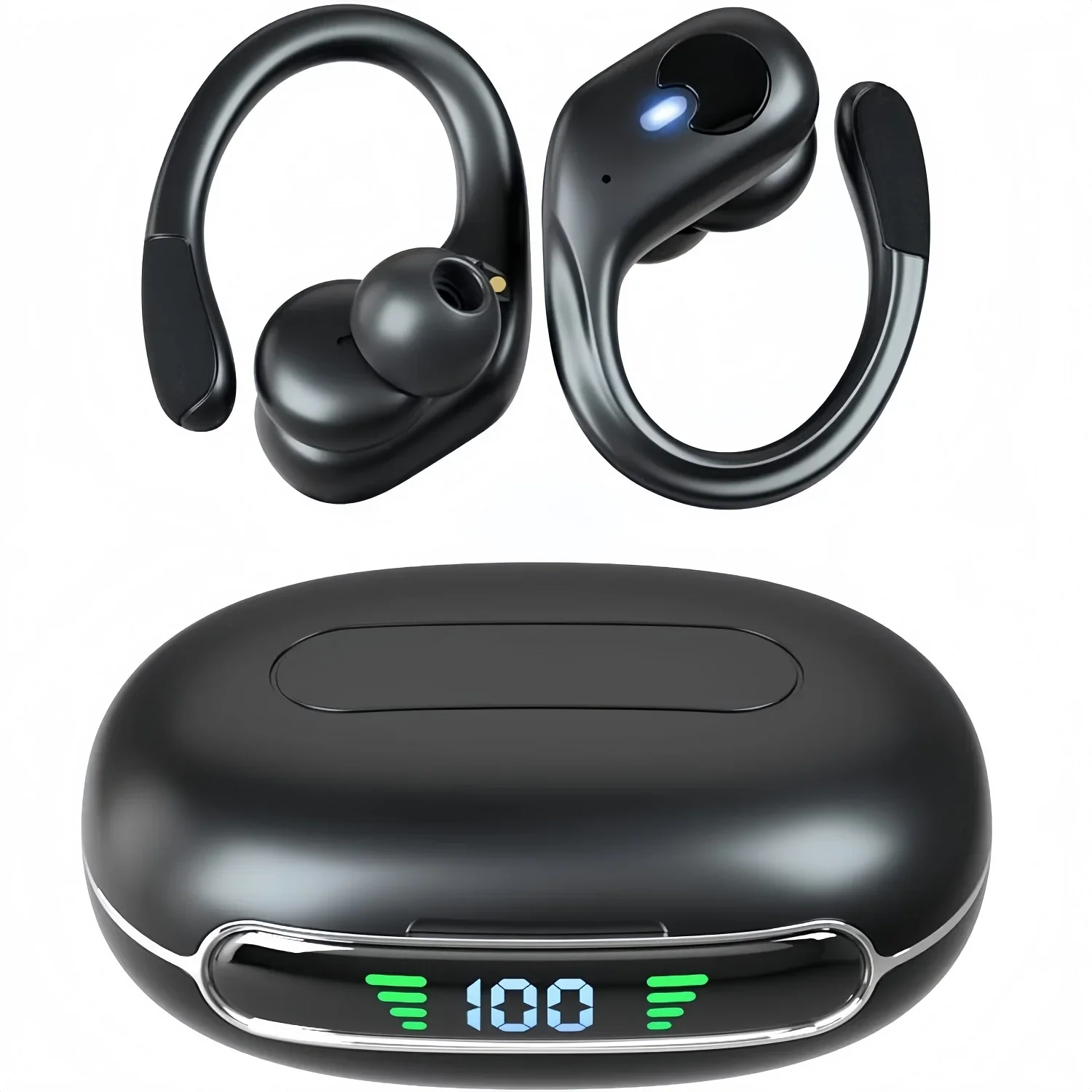 Наушники Bluetooth V5.4 TWS, спортивные наушники, удобные, ультралегкие, с креплением на ухо, беспроводные, с микрофоном, для тренировок/бега/занятий в спортзале
Наушники Bluetooth V5.4 TWS, спортивные наушники, удобные, ультралегкие, с креплением на ухо, беспроводные, с микрофоном, для тренировок/бега/занятий в спортзале