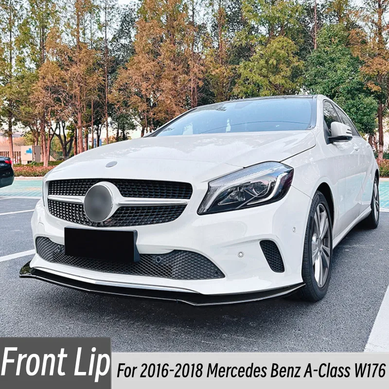 For 2016-2018 Mercedes Benz A-Class W176 Car Front Bumper Splitter Lip Chin Spoiler Body Kit Protector Guard Exterior Accessori
For 2016-2018 Mercedes Benz A-Class W176 Car Front Bumper Splitter Lip Chin Spoiler Body Kit Protector Guard Exterior Accessori