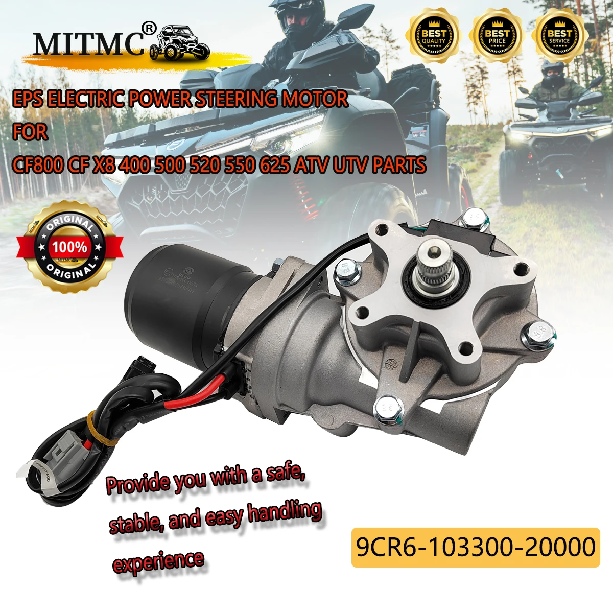 EPS ELECTRIC POWER STEERING MOTOR FOR CF800 CF X8 400 500 520 550 625 ATV UTV PARTS 9CR6-103300-20000
EPS ELECTRIC POWER STEERING MOTOR FOR CF800 CF X8 400 500 520 550 625 ATV UTV PARTS 9CR6-103300-20000