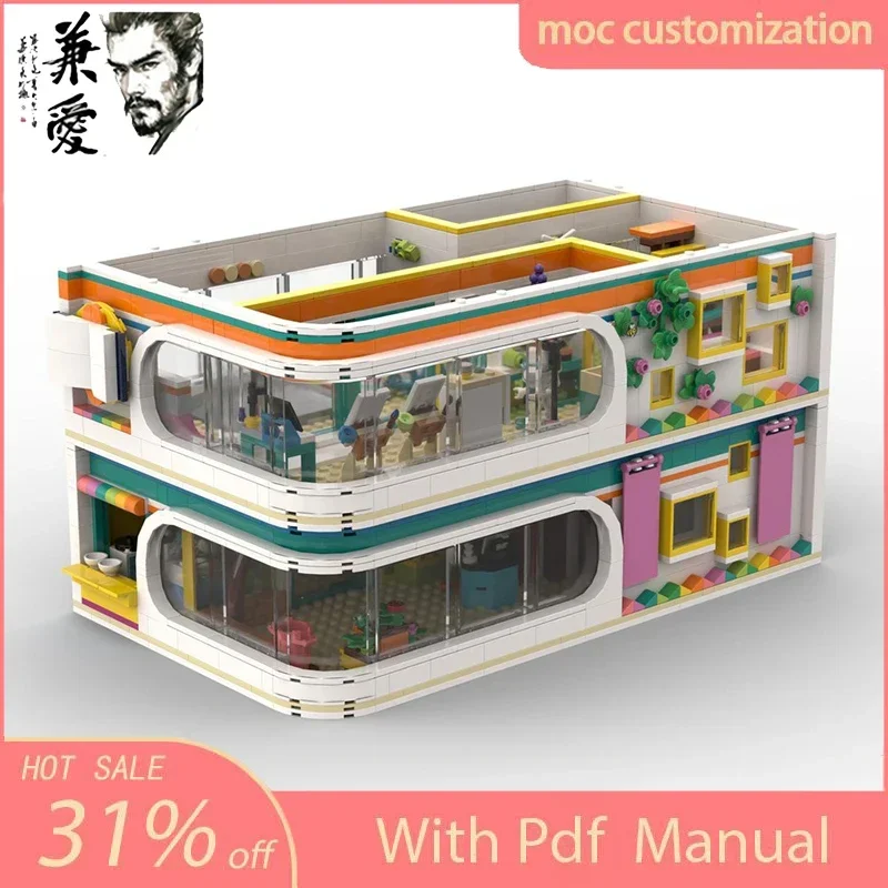 MOC Modular Building Friendship Tower - International School Model Building Block Diy Assembly Educational Bricks Kid present
MOC Modular Building Friendship Tower - International School Model Building Block Diy Assembly Educational Bricks Kid present