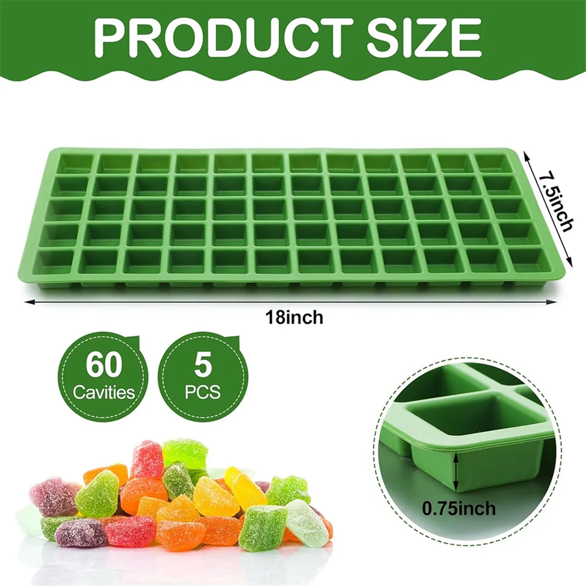 AT59 5 шт. силиконовые формы для пищевых продуктов для урожай, правая сушилка для замораживания, правильные средние квадратные лотки для урожая, разделители, форма для еды
AT59 5 шт. силиконовые формы для пищевых продуктов для урожай, правая сушилка для замораживания, правильные средние квадратные лотки для урожая, разделители, форма для еды