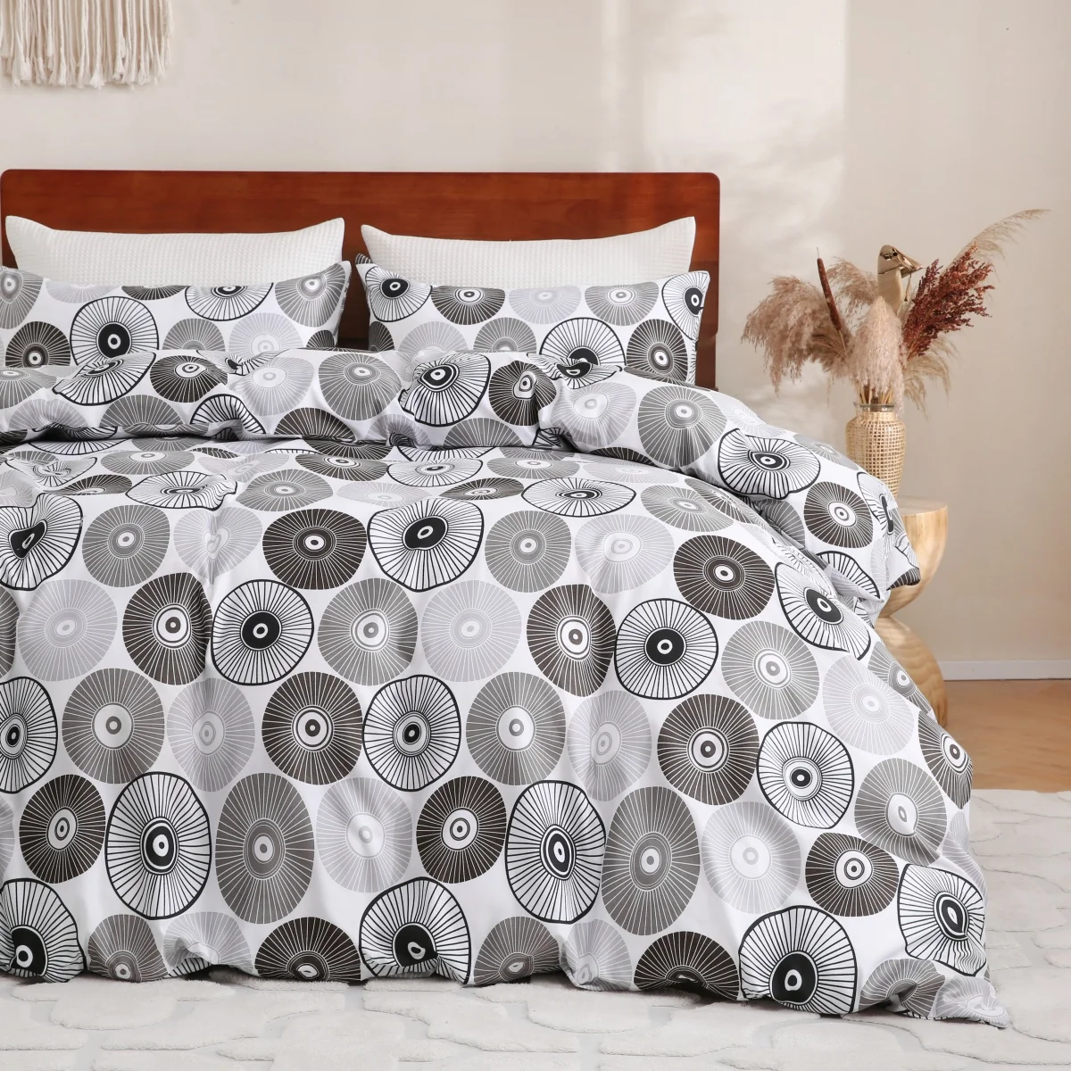 Grey Circles Duvet Cover Geometric Printed Bedding Set Queen Simplicity Comforter Covers Sets for Women Men Bedroom Decoration
Grey Circles Duvet Cover Geometric Printed Bedding Set Queen Simplicity Comforter Covers Sets for Women Men Bedroom Decoration