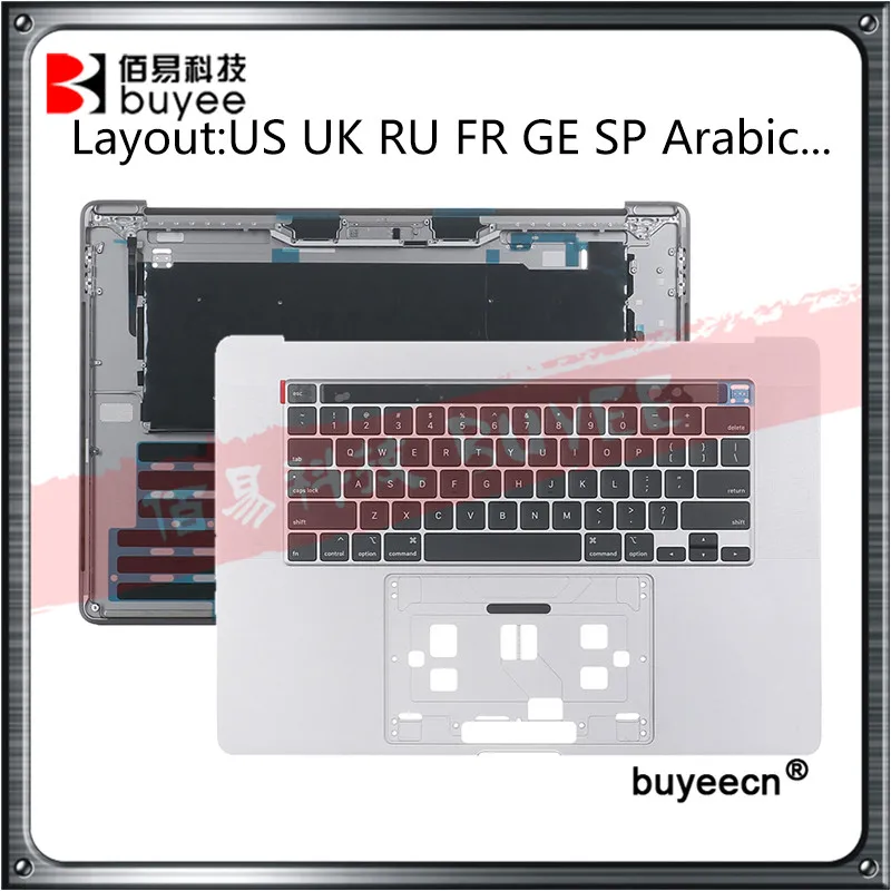 Laptop A2141 topcase US UK RU FR GE SP Arabic english keyboard for MacBook Pro Retina 16" A2141 Palmrest Keyboard touchbar
Laptop A2141 topcase US UK RU FR GE SP Arabic english keyboard for MacBook Pro Retina 16" A2141 Palmrest Keyboard touchbar