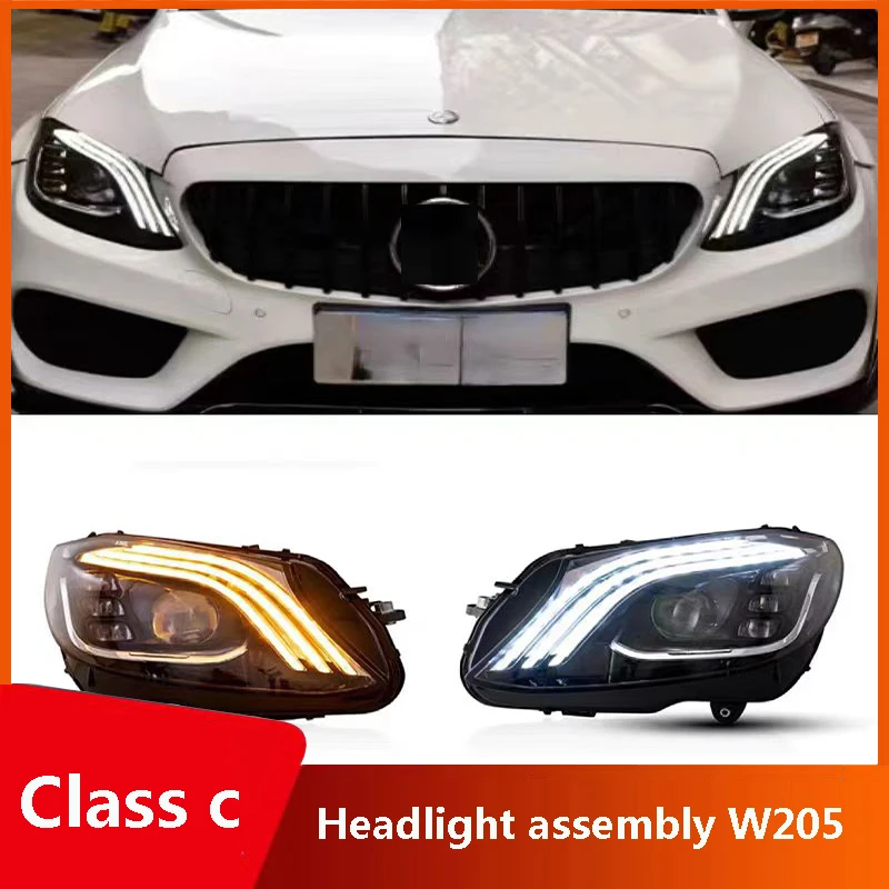 Подходит для фар Mercedes-Benz C-класса W205, модификация под S-класс Maybach, светодиодные дневные ходовые огни с динамическими указателями поворота.
Подходит для фар Mercedes-Benz C-класса W205, модификация под S-класс Maybach, светодиодные дневные ходовые огни с динамическими указателями поворота.
