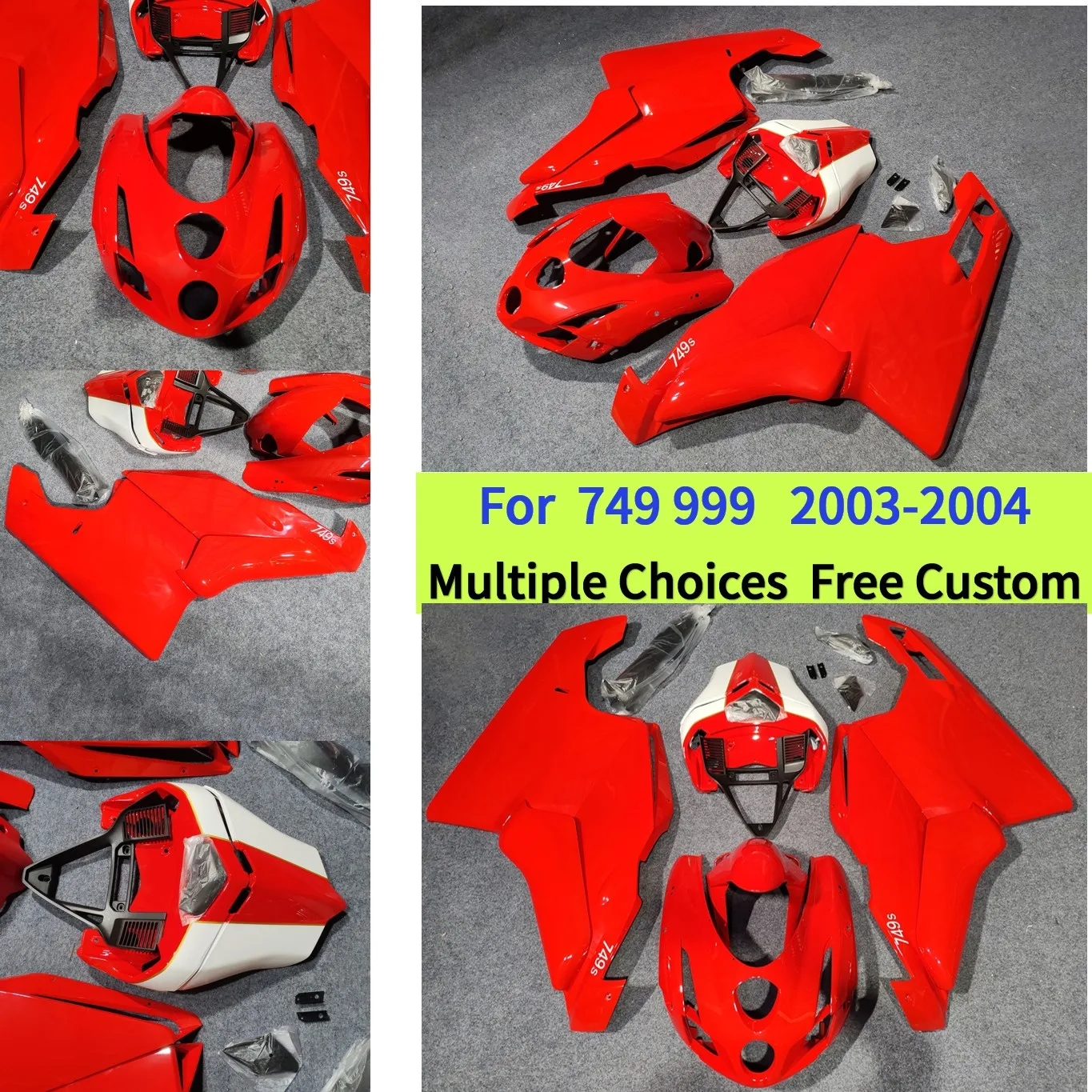 Комплект обвесов с индивидуальной окраской для Ducati 749S 999R 2003 2004 999 749, полный комплект кузова с бесплатным ветровым стеклом | Глянцевый красный
Комплект обвесов с индивидуальной окраской для Ducati 749S 999R 2003 2004 999 749, полный комплект кузова с бесплатным ветровым стеклом | Глянцевый красный
