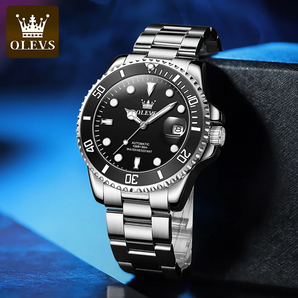 OLEVS 6650, мужские часы, ремешок из нержавеющей стали, водонепроницаемые деловые часы для мужчин, оригинальные автоматические механические часы
OLEVS 6650, мужские часы, ремешок из нержавеющей стали, водонепроницаемые деловые часы для мужчин, оригинальные автоматические механические часы