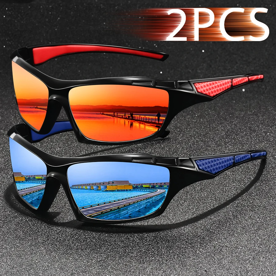 2 PCS Fashion Vintage Fishing Cycling Sports Sunglasses Men Women Running Mountaineering Sport Man Sun Glasses UV400 Eyewear
2 PCS Fashion Vintage Fishing Cycling Sports Sunglasses Men Women Running Mountaineering Sport Man Sun Glasses UV400 Eyewear 