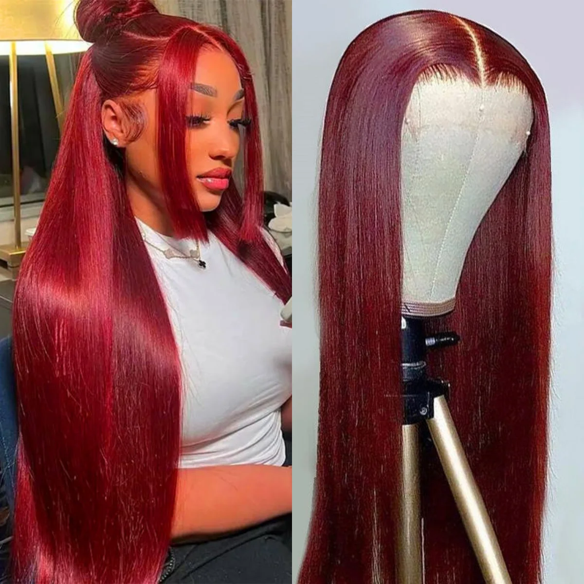13x4 HD Lace Frontal Wig Human Hair Wigs 99J Burgundy 220 density Hair Wigs Lace Front 30 inch straight Brazilian Wig On sale
13x4 HD Lace Frontal Wig Human Hair Wigs 99J Burgundy 220 density Hair Wigs Lace Front 30 inch straight Brazilian Wig On sale