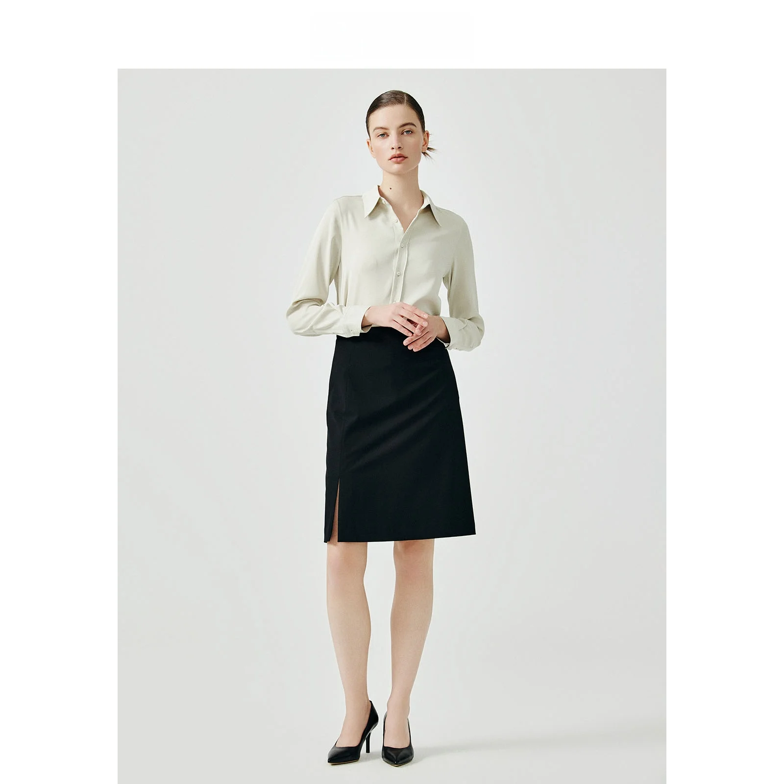 LeLenth Slim Fit Long Sleeve Shirt And Skirt Set Women's Elegant OL Professional Dress Two Piece Set Polyester Material
LeLenth Slim Fit Long Sleeve Shirt And Skirt Set Women's Elegant OL Professional Dress Two Piece Set Polyester Material