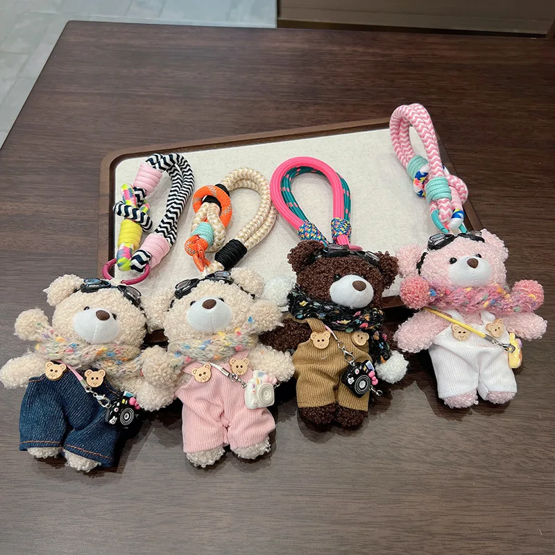 Cute Bear Plush Keychain Camera Doll Creative Toy Korean Style Bag Decorative Accessories Plush Bear Strap Keychain
Cute Bear Plush Keychain Camera Doll Creative Toy Korean Style Bag Decorative Accessories Plush Bear Strap Keychain