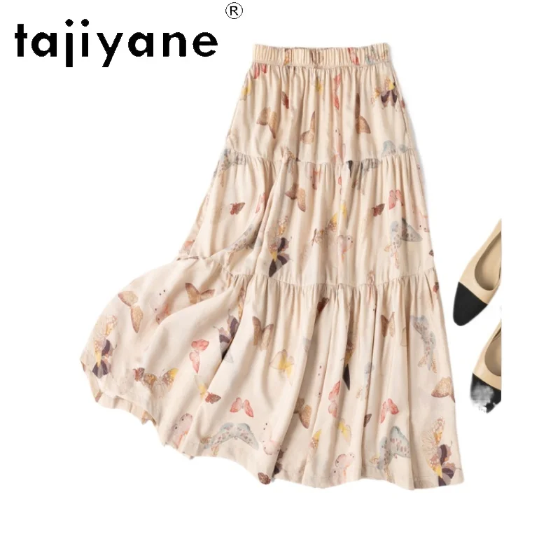 TAJIYANE Юбка из 30% хлопка и 70% шелка тутового шелкопряда, модная длинная юбка с принтом, новинка 2026 года, летняя женская одежда
TAJIYANE Юбка из 30% хлопка и 70% шелка тутового шелкопряда, модная длинная юбка с принтом, новинка 2026 года, летняя женская одежда