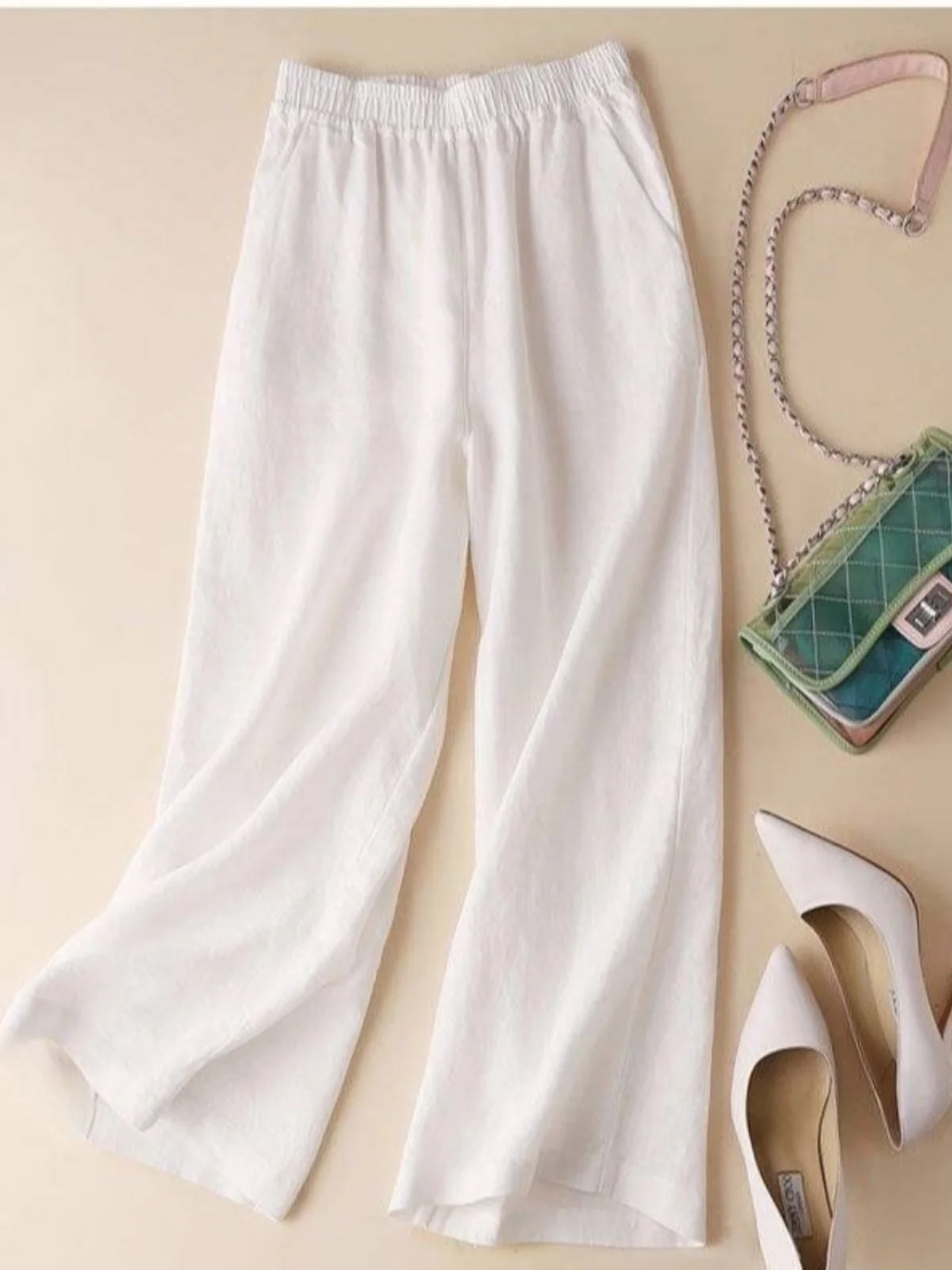 Cotton Wide Leg Pants Women's Summer New Style Cotton Wool Large Size High Waist Loose Nine Points Casual Straight Tube Pants
Cotton Wide Leg Pants Women's Summer New Style Cotton Wool Large Size High Waist Loose Nine Points Casual Straight Tube Pants