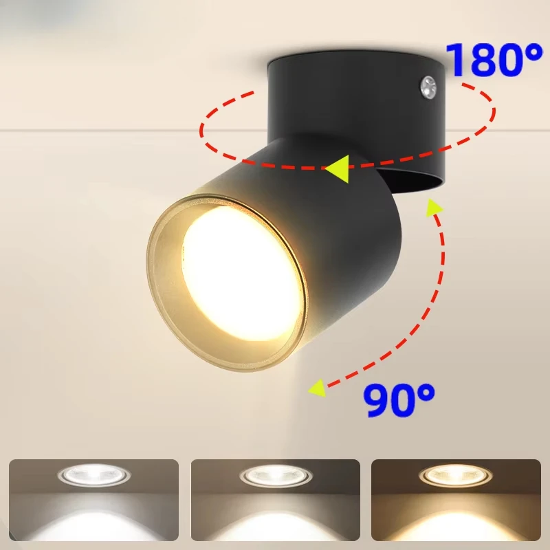 Spot LED Downlight 220V Foldable Light COB Surface Mounted Spotlight Ceiling Lamp for Home Kitchen Bathroom Indoor Neutral
Spot LED Downlight 220V Foldable Light COB Surface Mounted Spotlight Ceiling Lamp for Home Kitchen Bathroom Indoor Neutral