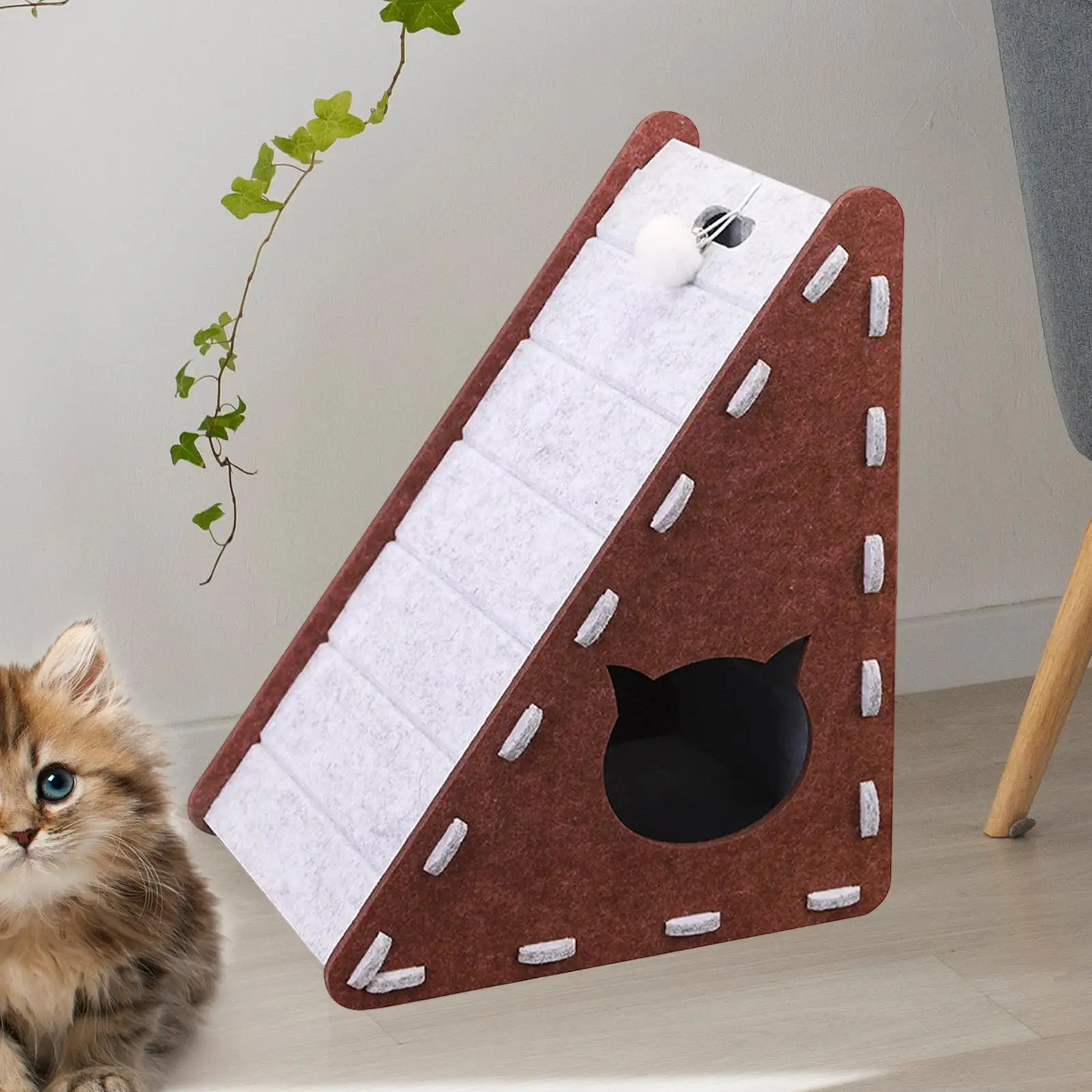 Triangle Cat Scratcher Pad Felt Cloth Cat Pad Indoor Cat House Furniture Protector Training Toy for Cats
Triangle Cat Scratcher Pad Felt Cloth Cat Pad Indoor Cat House Furniture Protector Training Toy for Cats
