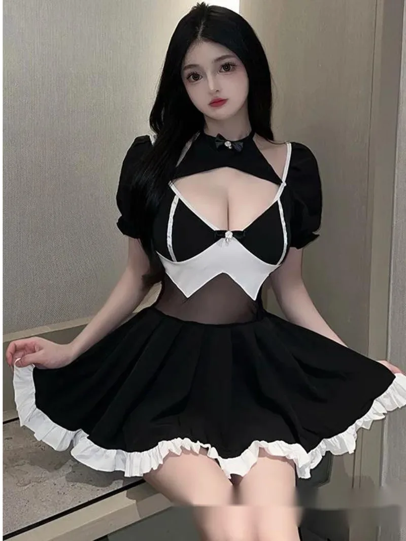 Mini Women Sweet Korean Dress 2024 New Transparent Women New Summer Nightdress V-neck Sexy Short Thin Clothes Dress Elegant E355
Mini Women Sweet Korean Dress 2024 New Transparent Women New Summer Nightdress V-neck Sexy Short Thin Clothes Dress Elegant E355