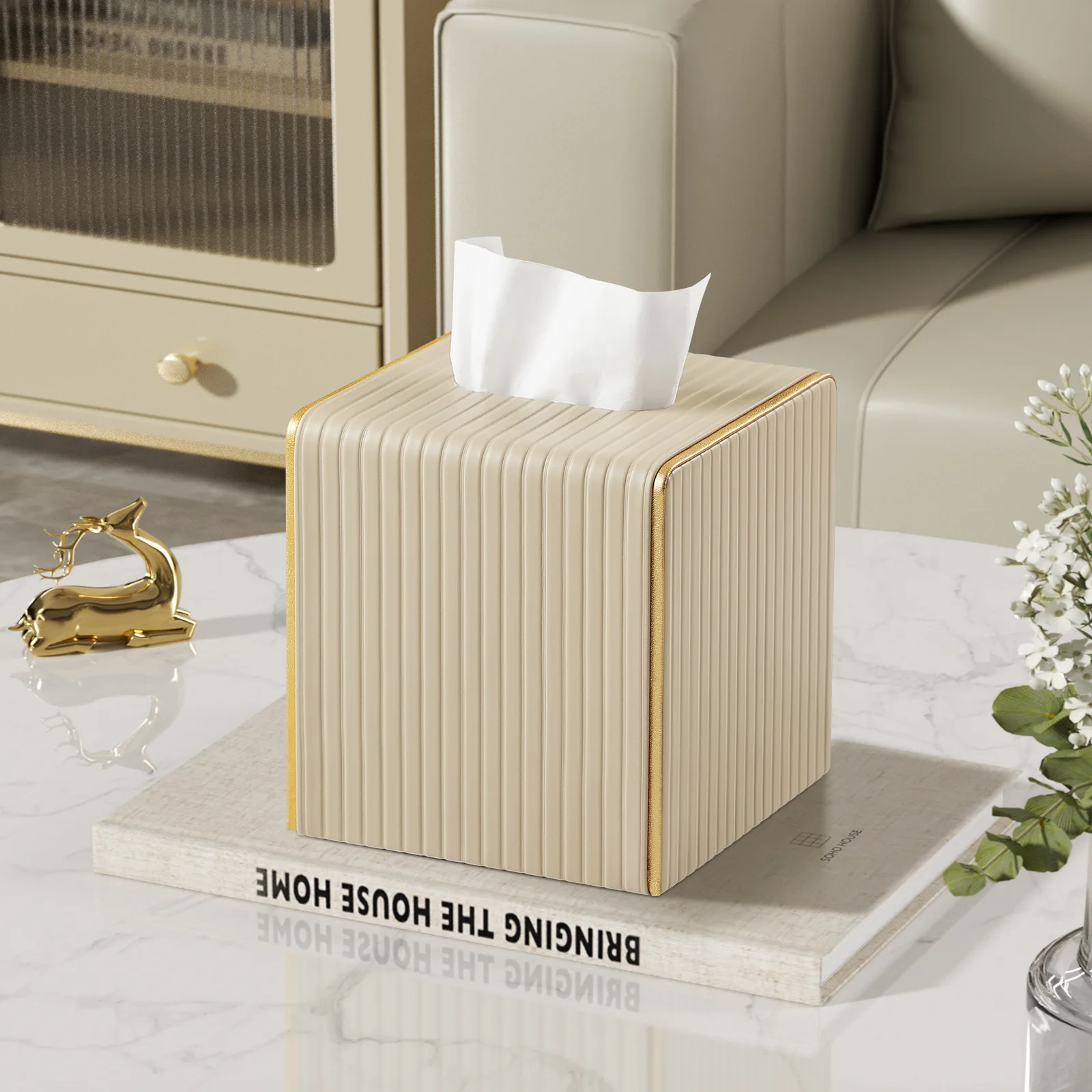 DSA Premium Sense Square Leather Carton Hotel Napkin Carton Home Bedroom Living Room Desktop Tissue Box High Value
DSA Premium Sense Square Leather Carton Hotel Napkin Carton Home Bedroom Living Room Desktop Tissue Box High Value