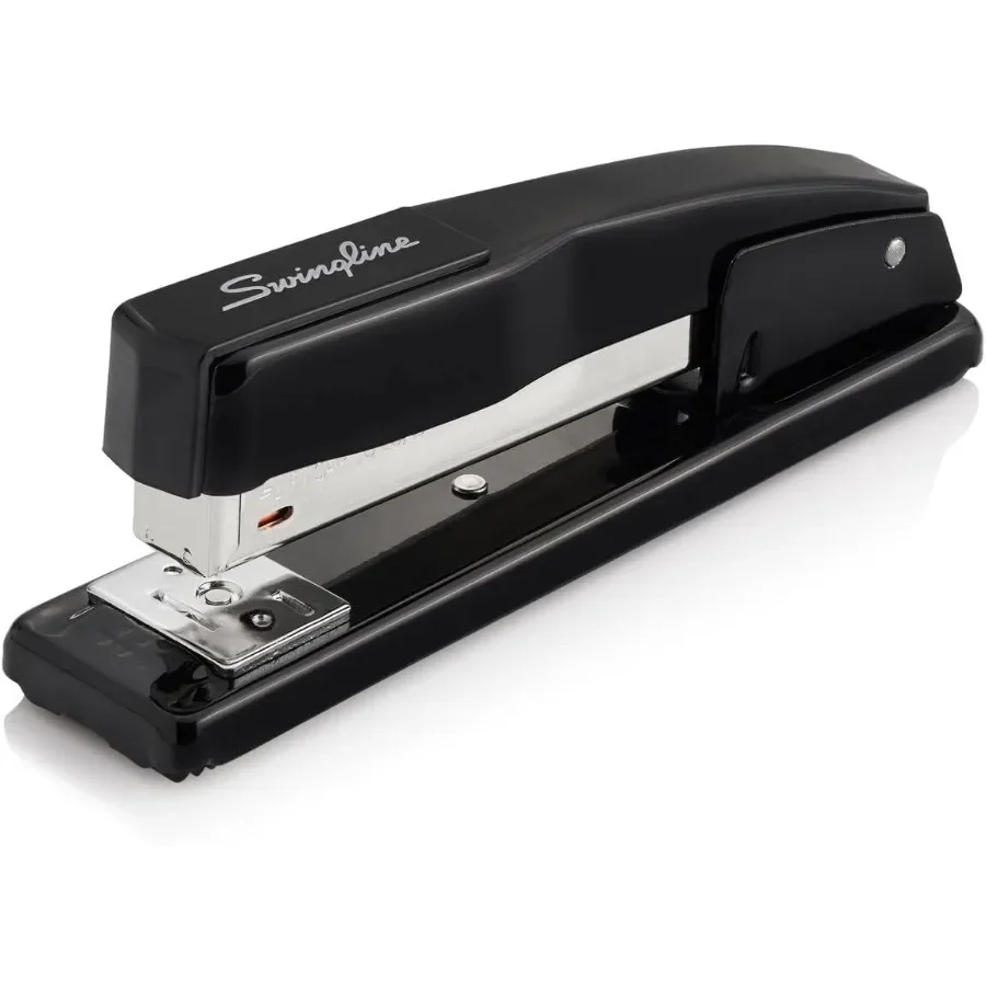 Коммерческий степлер, емкость 20 листов, без замятия, металл, черный
Коммерческий степлер, емкость 20 листов, без замятия, металл, черный