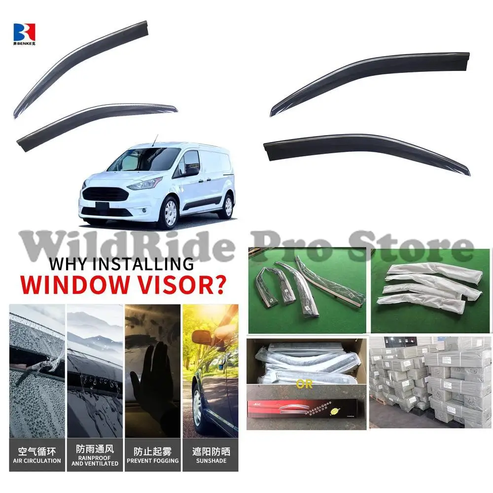 1 set Rainproof Car Door Wind Deflector Window Sun Visor 4pc SS304 PC for Ford Transit Connect 2020
1 set Rainproof Car Door Wind Deflector Window Sun Visor 4pc SS304 PC for Ford Transit Connect 2020