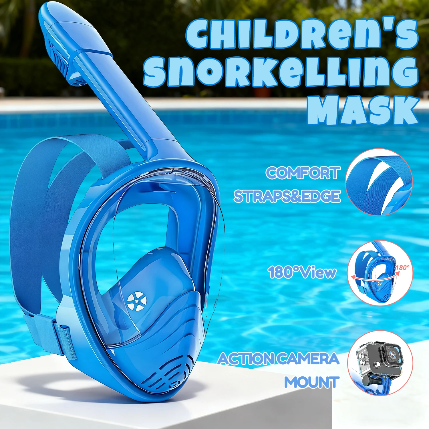 Детская полнолицевая маска для снорклинга без утечек, одна трубка, 6 лет, 180 г. ° Панорамный вид, безопасное снаряжение для подводного плавания для детей-пловцов, удобное
Детская полнолицевая маска для снорклинга без утечек, одна трубка, 6 лет, 180 г. ° Панорамный вид, безопасное снаряжение для подводного плавания для детей-пловцов, удобное