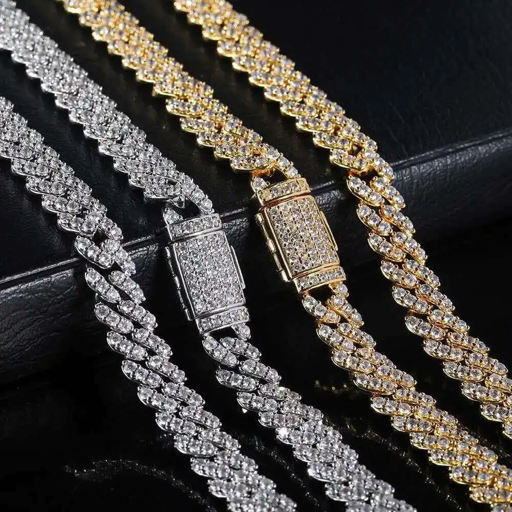 Wholesale Hip Hop Custom 10k 14k Gold Plated Moissanite Diamond Original Cuban Link Chain Necklace Fine Jewelry 6mm
Wholesale Hip Hop Custom 10k 14k Gold Plated Moissanite Diamond Original Cuban Link Chain Necklace Fine Jewelry 6mm