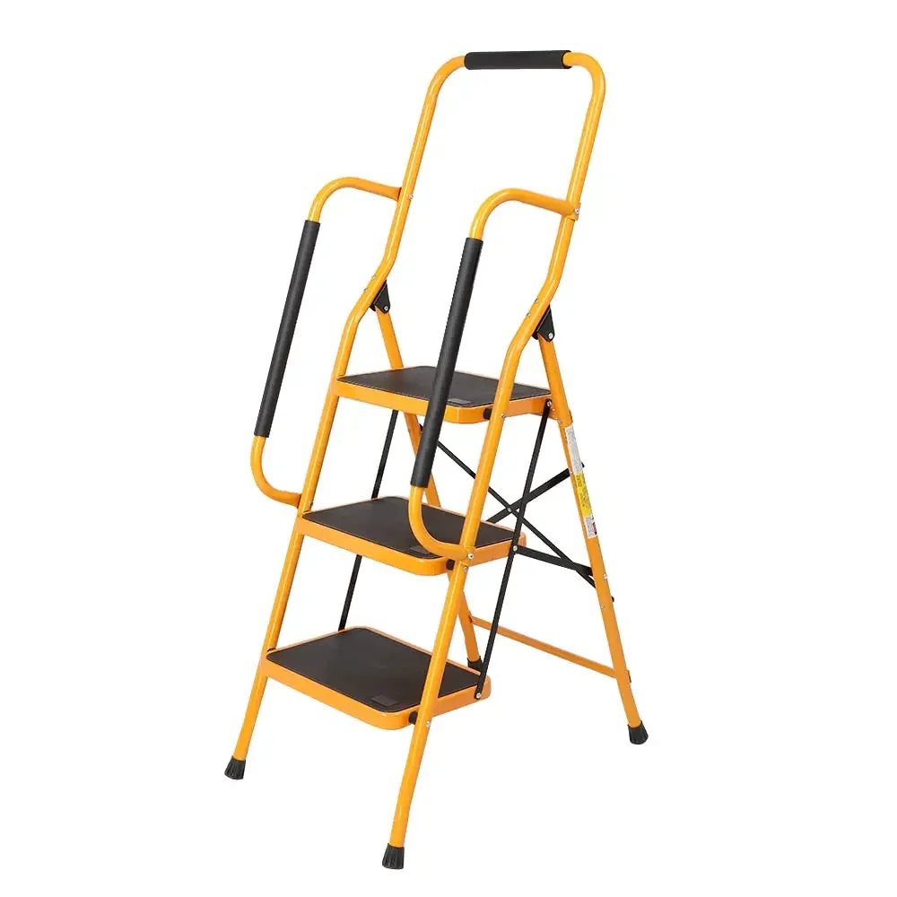 3 Step Ladder with Handrails, 330lbs Folding Step Stool, w/Non-Slip Side Armrests Large Pedal Area, Suitable for, Customized
3 Step Ladder with Handrails, 330lbs Folding Step Stool, w/Non-Slip Side Armrests Large Pedal Area, Suitable for, Customized