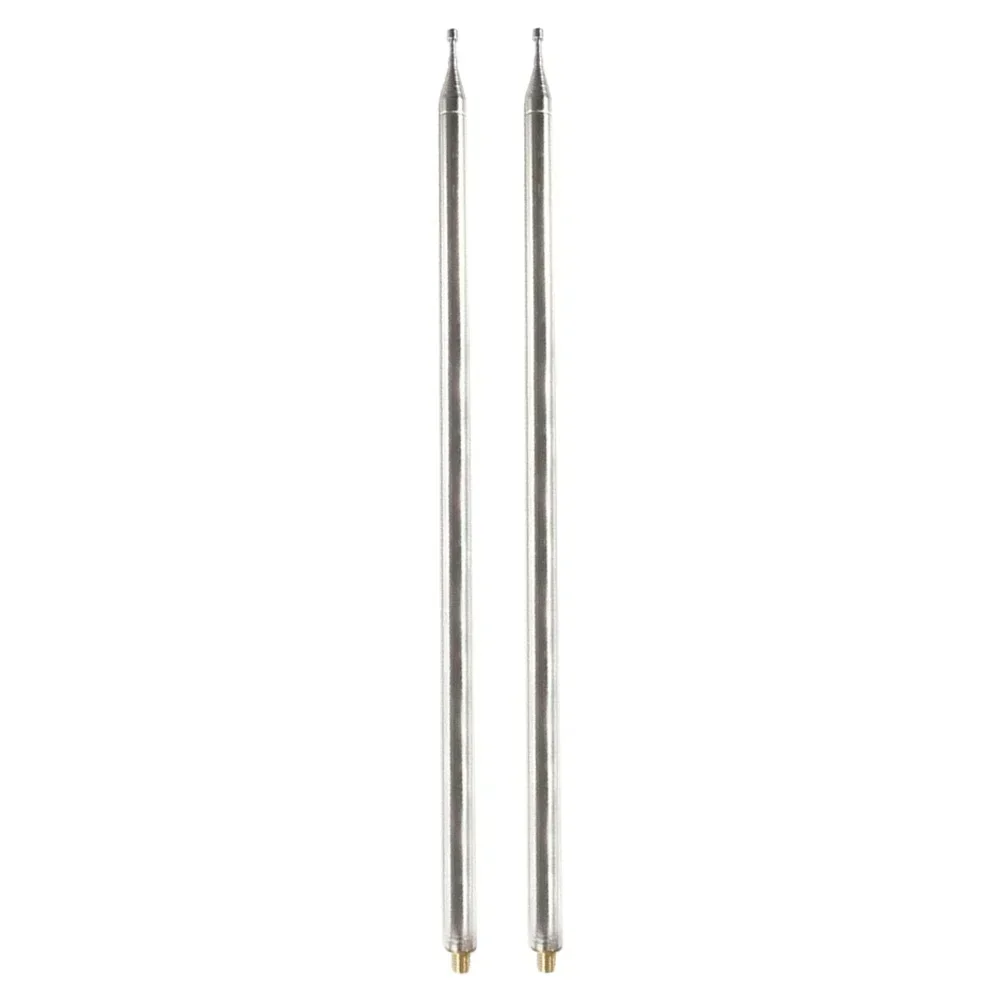 2Pcs 201 Stainless Steel Whip Antenna Pull Rod For HF Radio Positive V Expanded Length 5.6M Distal Diameter 3.6mm
2Pcs 201 Stainless Steel Whip Antenna Pull Rod For HF Radio Positive V Expanded Length 5.6M Distal Diameter 3.6mm