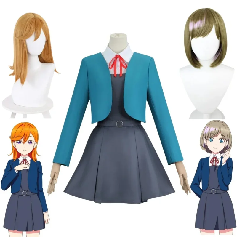 Anime Love Live Tang Keke Shibuya Kanon Cosplay Costume Wig Tan Kuku JK School Uniform
Anime Love Live Tang Keke Shibuya Kanon Cosplay Costume Wig Tan Kuku JK School Uniform