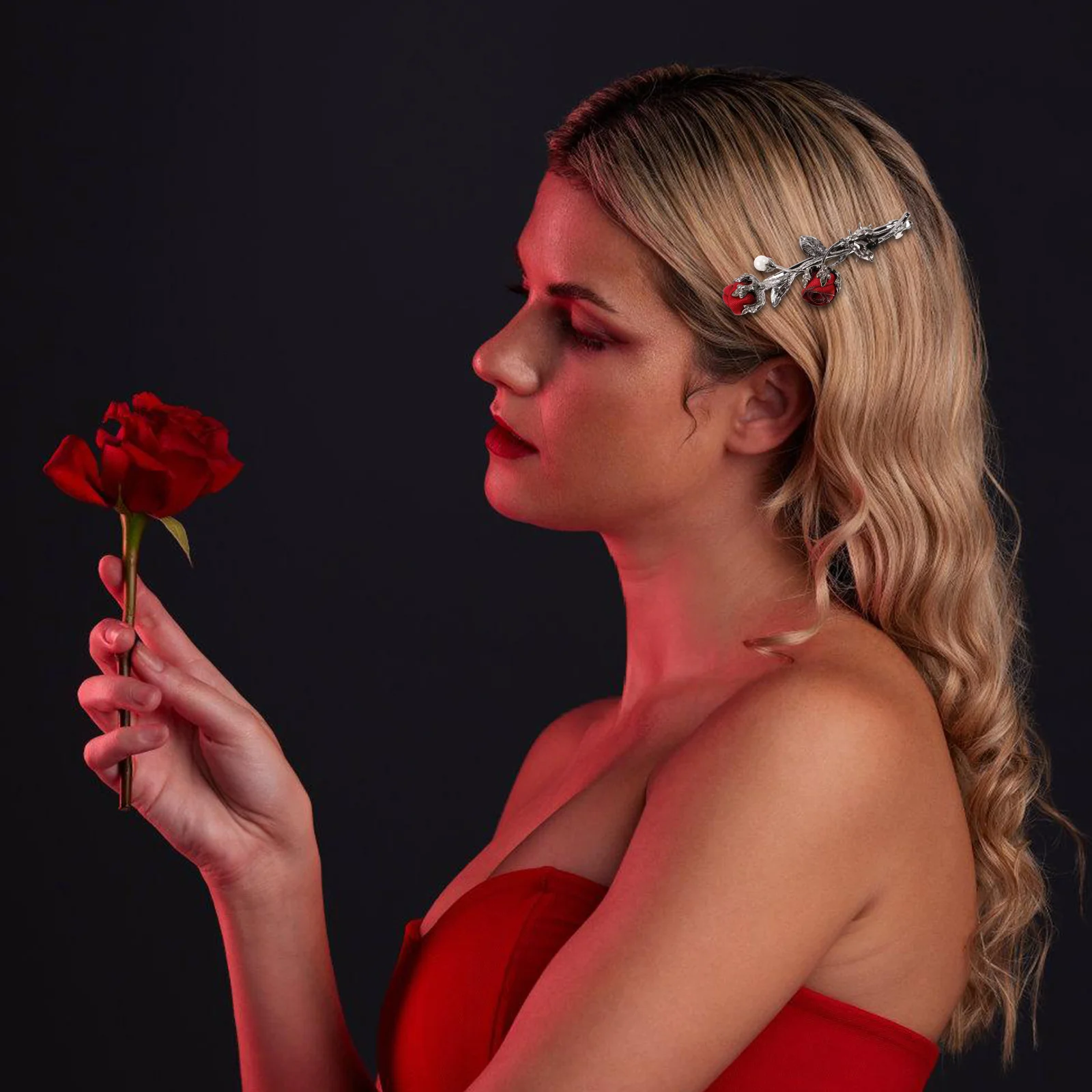 Rose Hairpins Lovely Flower Simulation Clip Bride Alloy Hairstyle Accessories Wedding Banquet Prom Party Hair
Rose Hairpins Lovely Flower Simulation Clip Bride Alloy Hairstyle Accessories Wedding Banquet Prom Party Hair
