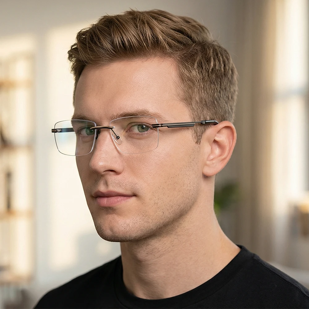 JMISUS 2026 Custom Rimless Optical Glasses Man High-Quality Metal Anti-Blue Ray Photochromic Prescription Sunglasses
JMISUS 2026 Custom Rimless Optical Glasses Man High-Quality Metal Anti-Blue Ray Photochromic Prescription Sunglasses