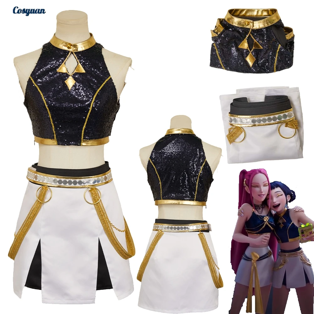 2025 Cartoon Demon Hunter of KPop Cosplay Zoey Costume Clothes Women Halloween Party Disguise Halloween Carnival Outfits Suits
2025 Cartoon Demon Hunter of KPop Cosplay Zoey Costume Clothes Women Halloween Party Disguise Halloween Carnival Outfits Suits