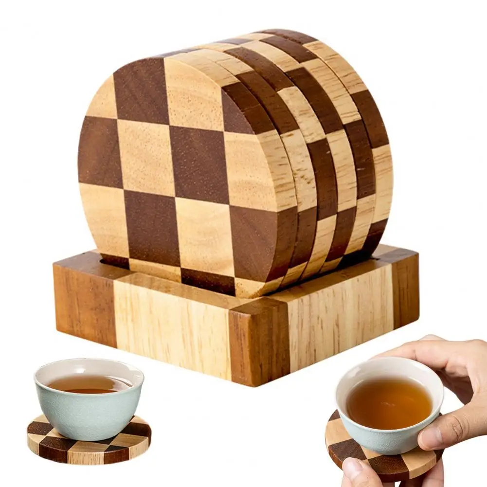 Table Placemat Wooden Coasters Set with Holder for Table Absorbent Drink Coasters for Office
Table Placemat Wooden Coasters Set with Holder for Table Absorbent Drink Coasters for Office