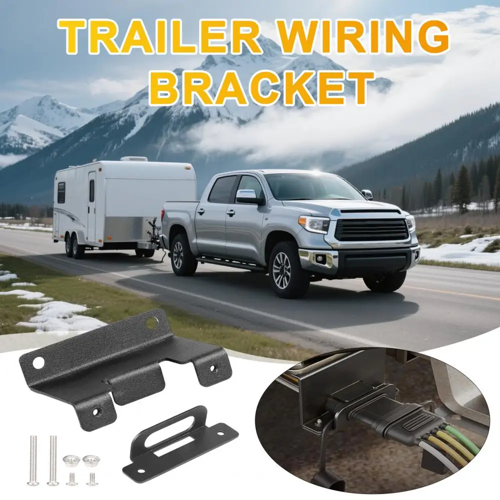 Trailer Mounting Bracket Easy Installation 4-Pin Trailer Connector with Screws Rust-Proof Carbon Steel Mounting Hardware
Trailer Mounting Bracket Easy Installation 4-Pin Trailer Connector with Screws Rust-Proof Carbon Steel Mounting Hardware