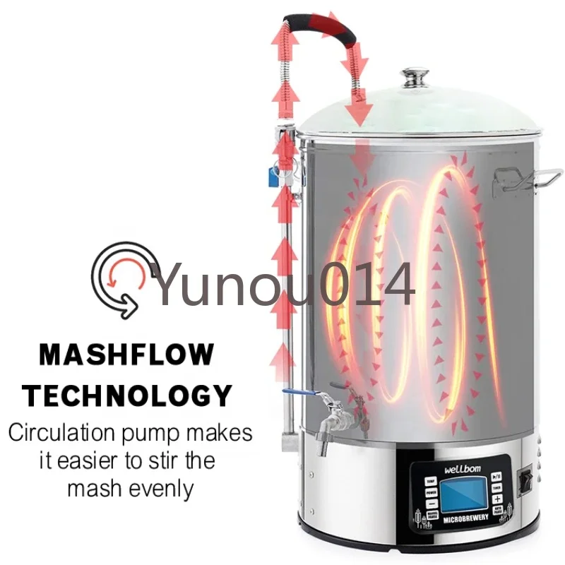 40L, 60L Stainless Steel Microbrewery Guten Home Brewing System, Mash Tun, Micro Brewery Craft Beer Machine
40L, 60L Stainless Steel Microbrewery Guten Home Brewing System, Mash Tun, Micro Brewery Craft Beer Machine