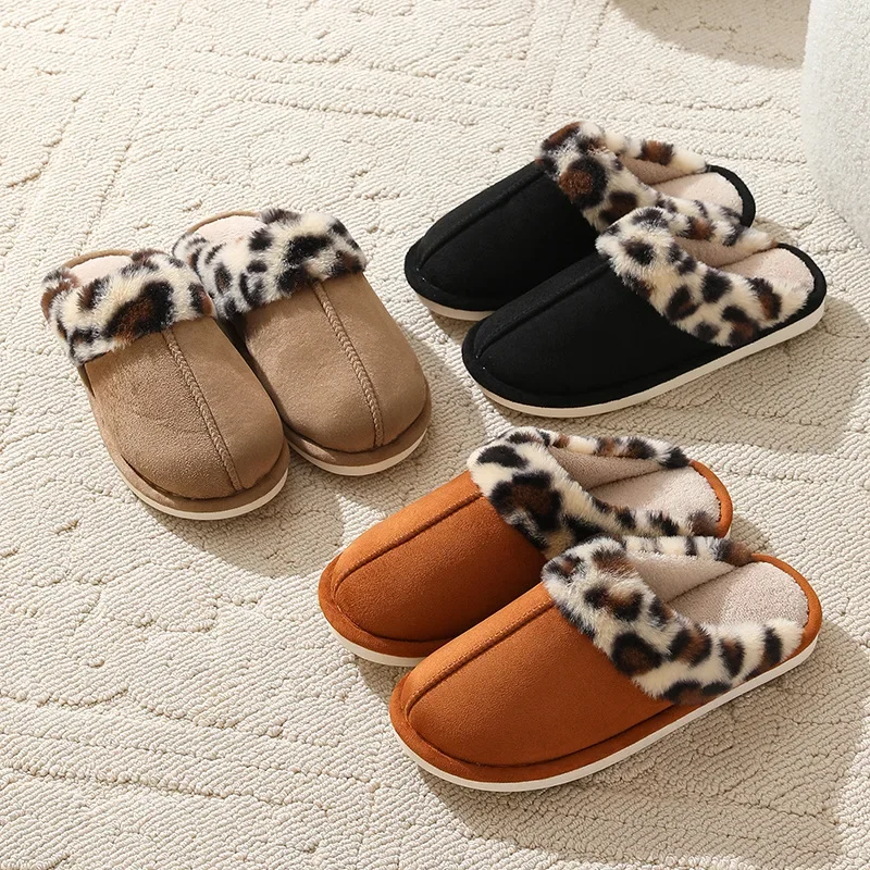 Leopard Print Faux Fur Indoor Floor Slippers Women Winter Warm Plush Home Slides Woman Comfort Non Slip Flat Bedroom Slippers
Leopard Print Faux Fur Indoor Floor Slippers Women Winter Warm Plush Home Slides Woman Comfort Non Slip Flat Bedroom Slippers