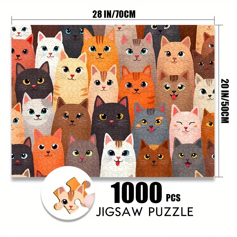 500-2000pcs Paper Jigsaw Puzzle Cat Pattern Background Adult Game Large Puzzle Toy Gift Family Interactive Game Puzzle DIY Dec
500-2000pcs Paper Jigsaw Puzzle Cat Pattern Background Adult Game Large Puzzle Toy Gift Family Interactive Game Puzzle DIY Dec