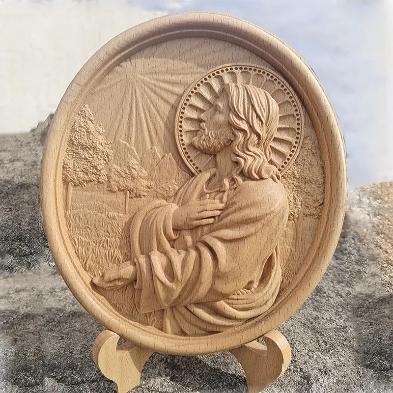 relief crafts God YS icon family disc ornament beech crafts class gift ornament
relief crafts God YS icon family disc ornament beech crafts class gift ornament