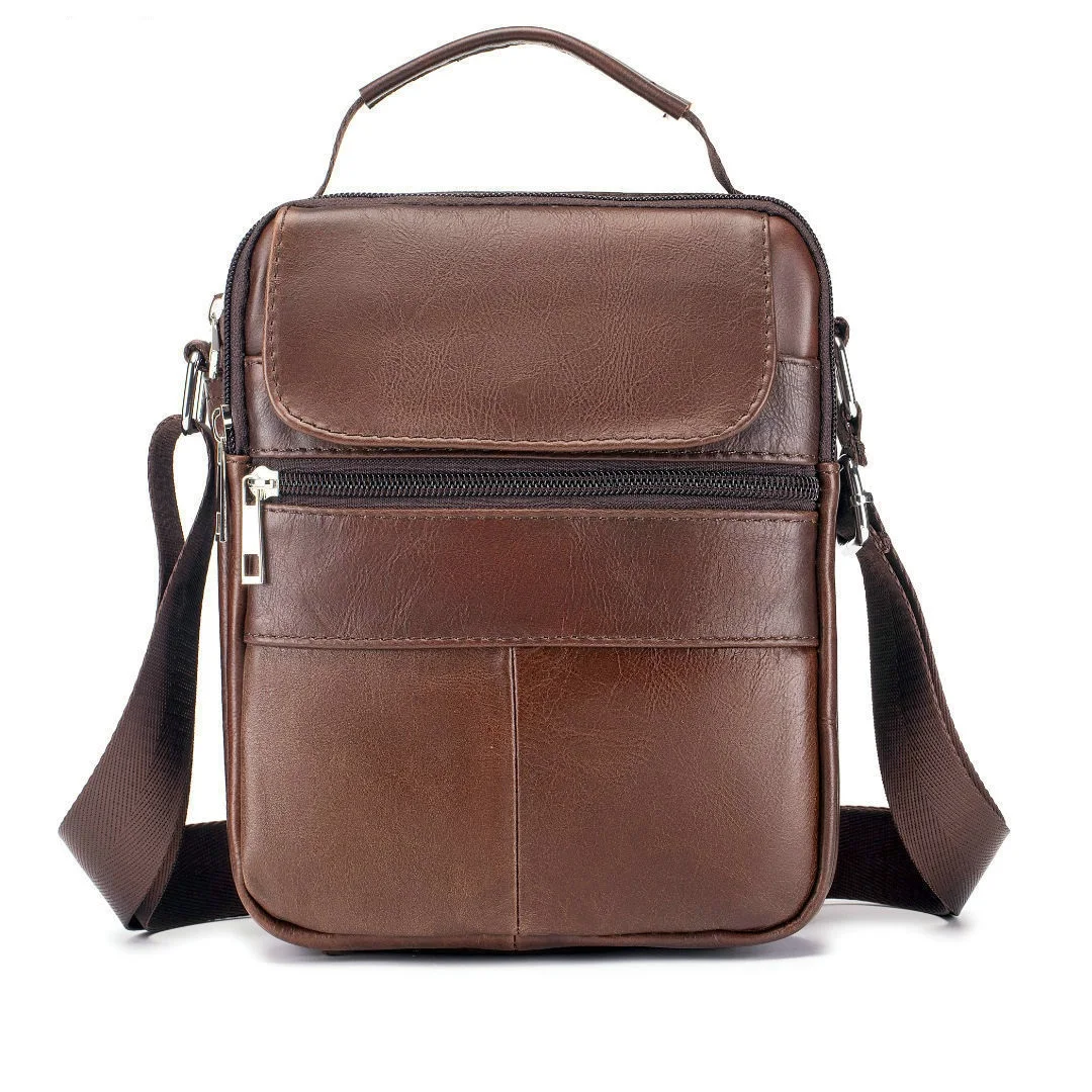 Brown Genuine Leather Shoulder Bag Man Waterproof Cow Leather Satchel Male 2025 New Small Tote or Sling Bag
Brown Genuine Leather Shoulder Bag Man Waterproof Cow Leather Satchel Male 2025 New Small Tote or Sling Bag
