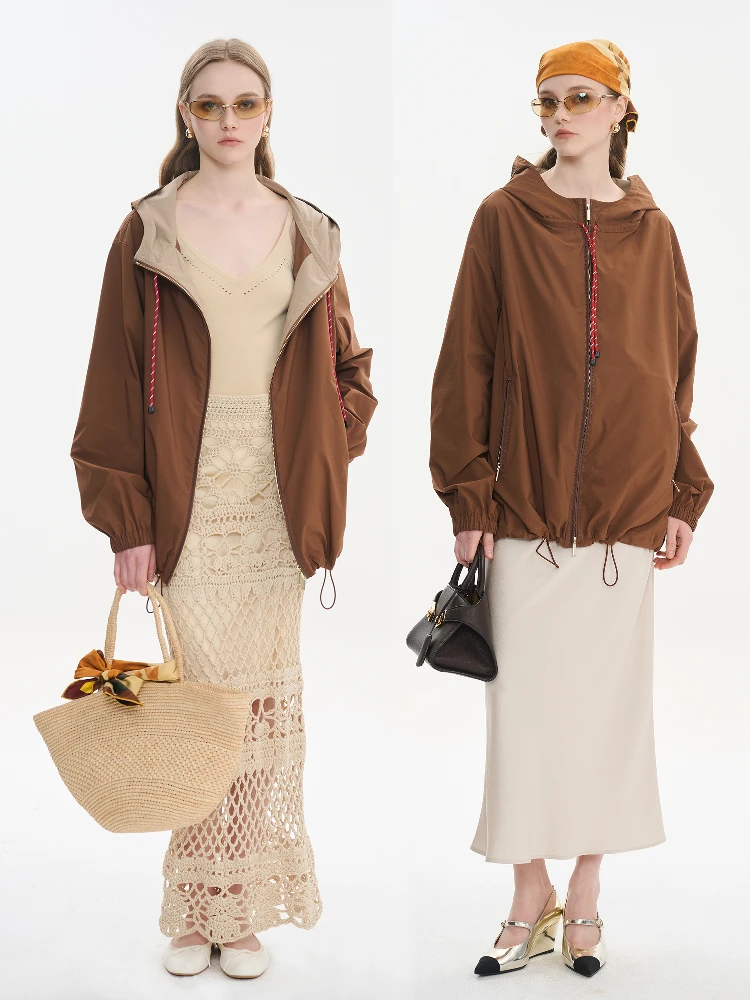 MAIMAI Free Traveler Miu: Тонкая ветрозащитная куртка с капюшоном, защита от солнца, свободный крой, регулярная тонкая полиэстеровая ткань
MAIMAI Free Traveler Miu: Тонкая ветрозащитная куртка с капюшоном, защита от солнца, свободный крой, регулярная тонкая полиэстеровая ткань