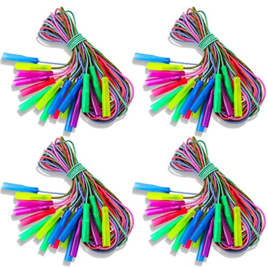 Adjustable 7.8ft Nylon Stripe Rainbow Jump Ropes for Outdoor Exercise Bulk Gift Multicolor 100 Pcs Party Favor End of Year Stud
Adjustable 7.8ft Nylon Stripe Rainbow Jump Ropes for Outdoor Exercise Bulk Gift Multicolor 100 Pcs Party Favor End of Year Stud