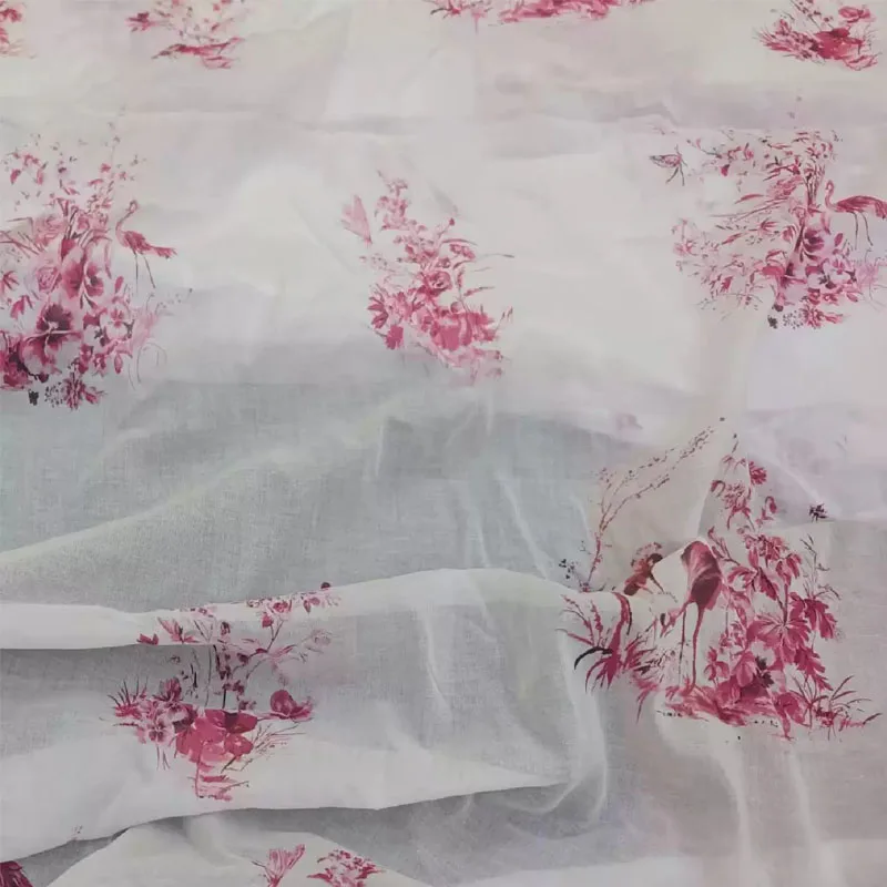 Pink Flower and Birds Pattern Printed Thin Cotton Material Fabric For Woman's Dress/Blouse DIY Cloth Sewing Material
Pink Flower and Birds Pattern Printed Thin Cotton Material Fabric For Woman's Dress/Blouse DIY Cloth Sewing Material