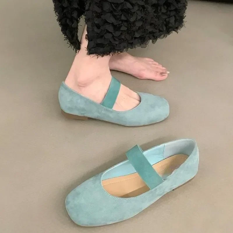 2025 г., женские мягкие туфли Мэри Джейн на плоской подошве, повседневные уличные модельные балетки на плоской подошве, однотонные балетки без шнуровки с круглым носком, лоферы 
2025 г., женские мягкие туфли Мэри Джейн на плоской подошве, повседневные уличные модельные балетки на плоской подошве, однотонные балетки без шнуровки с круглым носком, лоферы