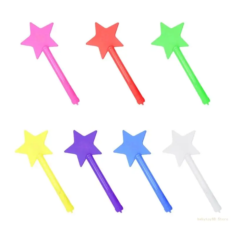 Y4UD Light Up Stick Wand Игрушка Светодиодные бенгальские огни 3 режима освещения Мигающие палочки в форме звезды
Y4UD Light Up Stick Wand Игрушка Светодиодные бенгальские огни 3 режима освещения Мигающие палочки в форме звезды