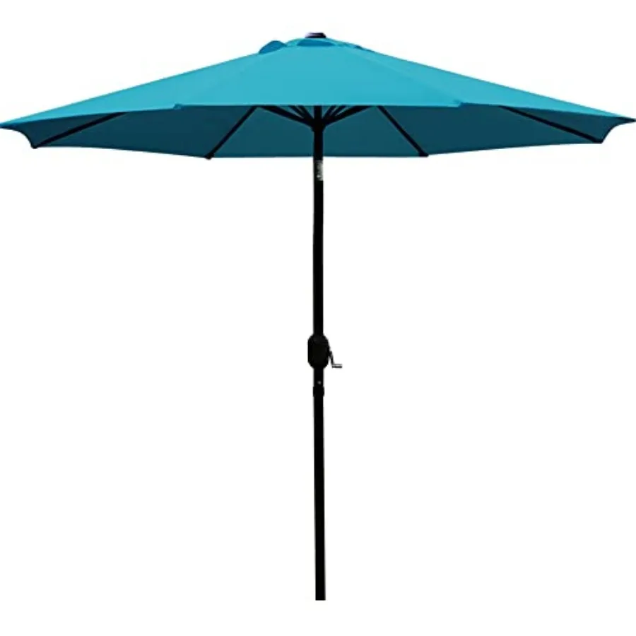 9' Patio Umbrella Outdoor Table Umbrella with 8 Sturdy Ribs Teal Blue
9' Patio Umbrella Outdoor Table Umbrella with 8 Sturdy Ribs Teal Blue