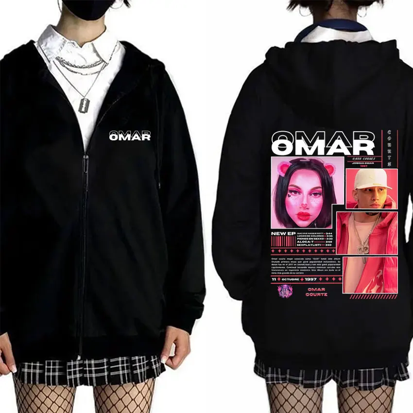 Rapper Omar Courtz Primera Musa 2025 Zipper Hoodie Men Women Fashion Hip Hop Oversized Zip Up Jacket Unisex Zip Up Sweatshirt
Rapper Omar Courtz Primera Musa 2025 Zipper Hoodie Men Women Fashion Hip Hop Oversized Zip Up Jacket Unisex Zip Up Sweatshirt