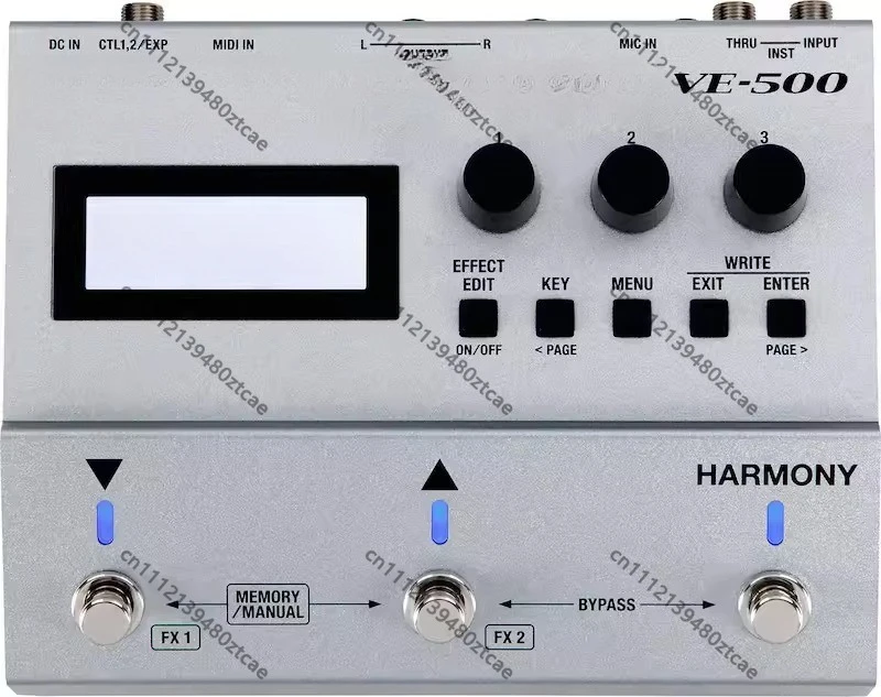 Vocal Effects Processor for Acoustic Guitar Loop Harmony Reverb Singer Performer