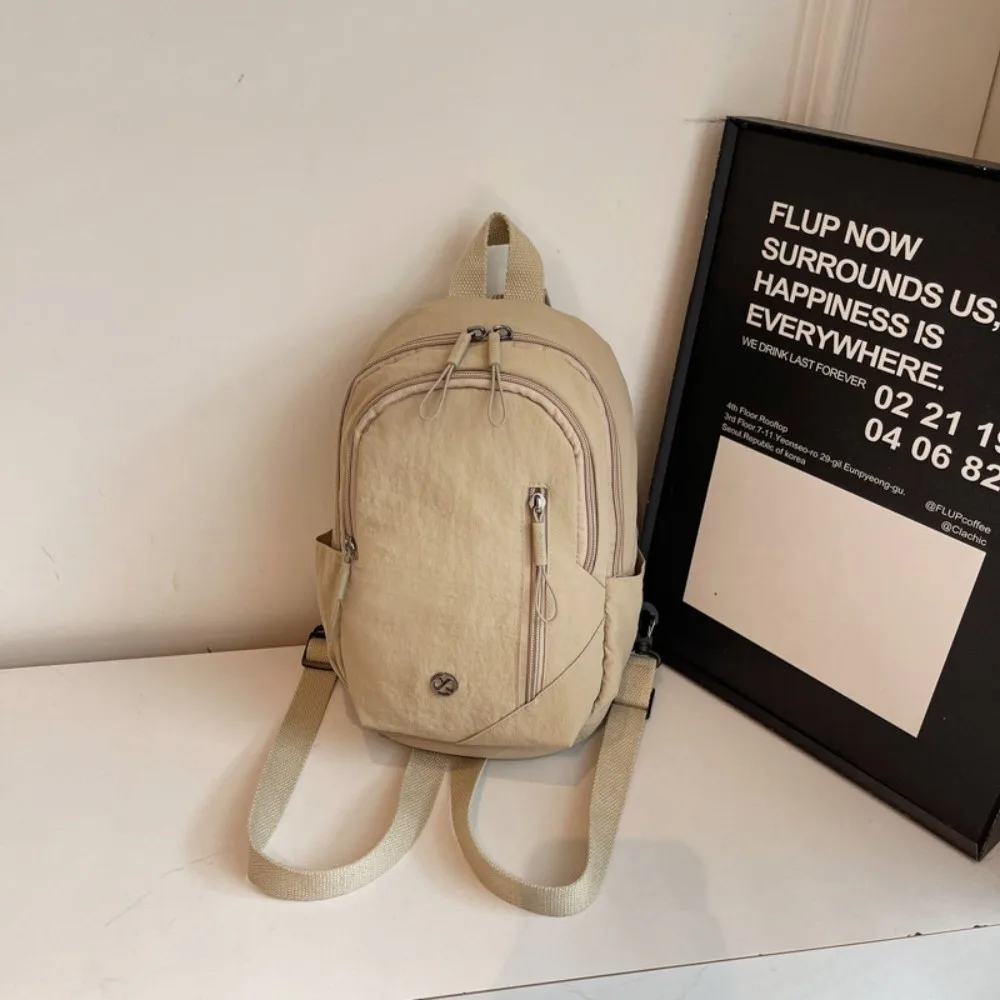 New Solid Color Crossbody Bag Waterproof Nylon Lightweight Travel Bag Multi-Compartment Shoulder Sling Backpack Casual Use
New Solid Color Crossbody Bag Waterproof Nylon Lightweight Travel Bag Multi-Compartment Shoulder Sling Backpack Casual Use