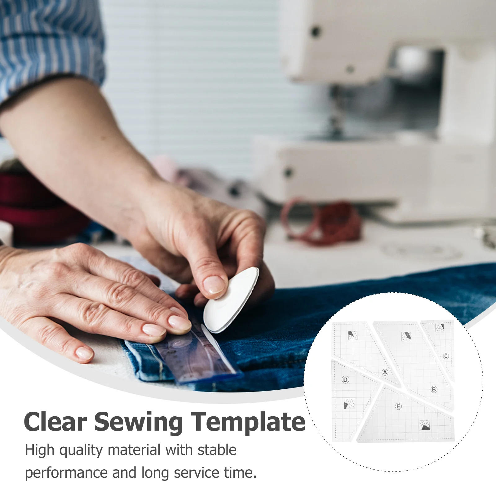 1Set Quilting Template Set High-Quality Acrylic DIY Sewing Templates for Machine Quilting Handmade Projects Transparent
1Set Quilting Template Set High-Quality Acrylic DIY Sewing Templates for Machine Quilting Handmade Projects Transparent