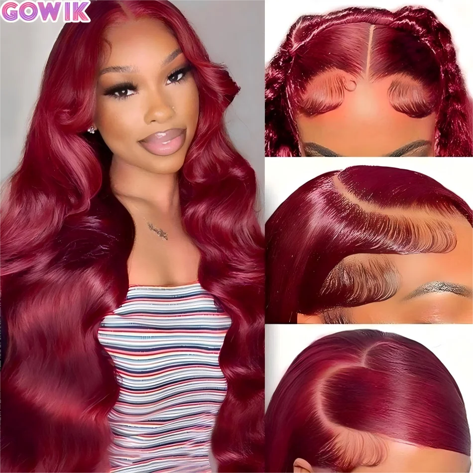 99J Burgundy Body Wave Human Hair Wigs Brazilian Wigs Original 250 Density Colored 13x4 13X6 Hd Lace Frontal Wig Preplucked 30In
99J Burgundy Body Wave Human Hair Wigs Brazilian Wigs Original 250 Density Colored 13x4 13X6 Hd Lace Frontal Wig Preplucked 30In