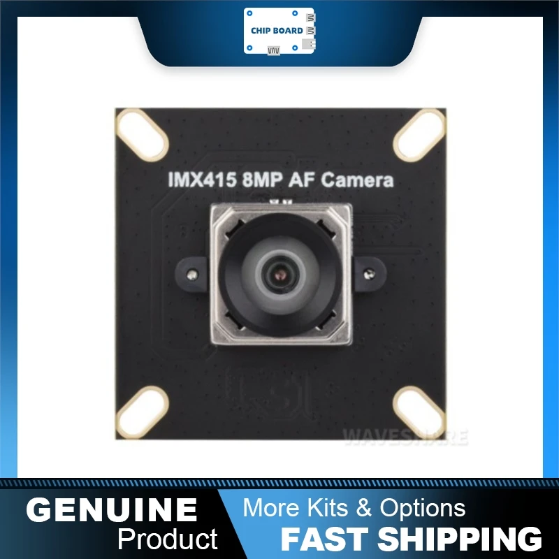 Waveshare IMX415 Autofocus Camera, 8MP MIPI 95.5° DFOV Lens Module for Raspberry Pi Series Boards
Waveshare IMX415 Autofocus Camera, 8MP MIPI 95.5° DFOV Lens Module for Raspberry Pi Series Boards