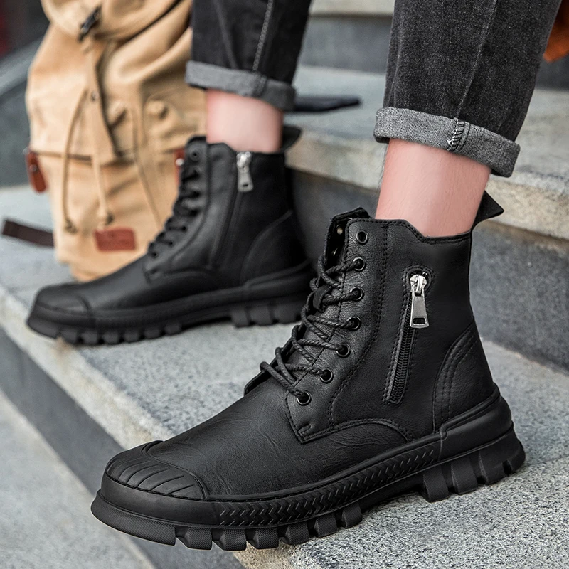 2022 Genuine Leather Sock Men's Ankle Boots Men Shoes Sneakers Autumn Winter Vintage Classic Male Casual Motorcycle Footwear
2022 Genuine Leather Sock Men's Ankle Boots Men Shoes Sneakers Autumn Winter Vintage Classic Male Casual Motorcycle Footwear